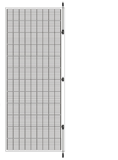 Lightweight Flexible Mono Solar Module 400W
