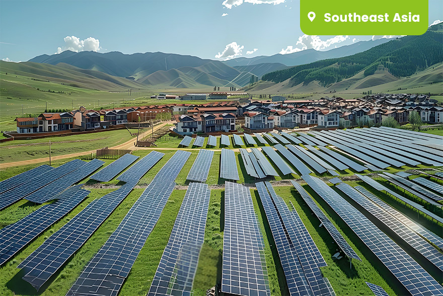 <span style="color:#333333;"><span style="font-weight:700;"><span style="font-size:18px;">Southeast Asia New Rural Photovoltaic Demonstration Village</span></span></span>